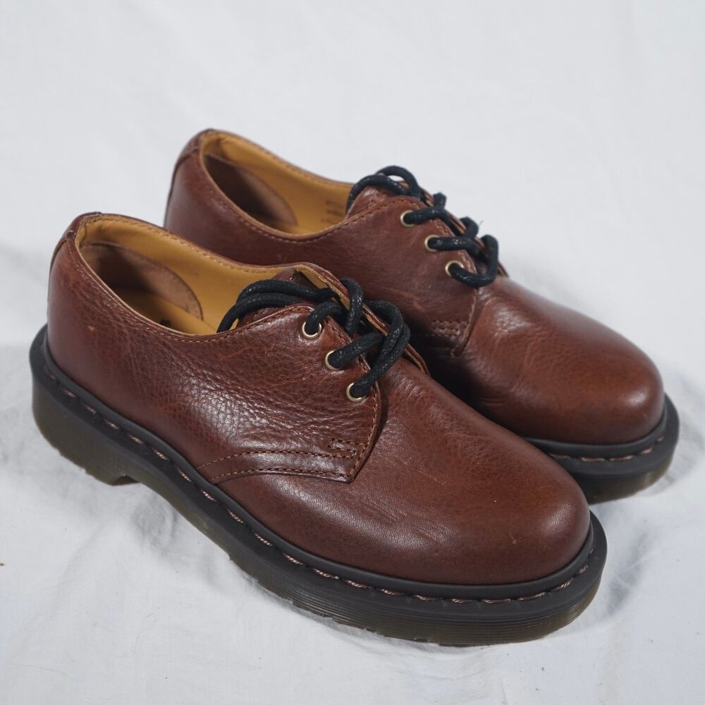 Dr. Martens Low Brown Leather Shoes Women's 5 24923 NEW